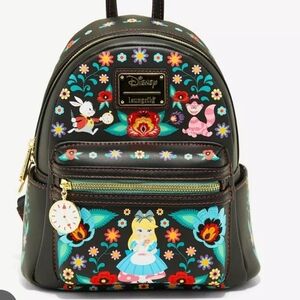 EUC Loungefly ALICE IN WONDERLAND Mini Backpack